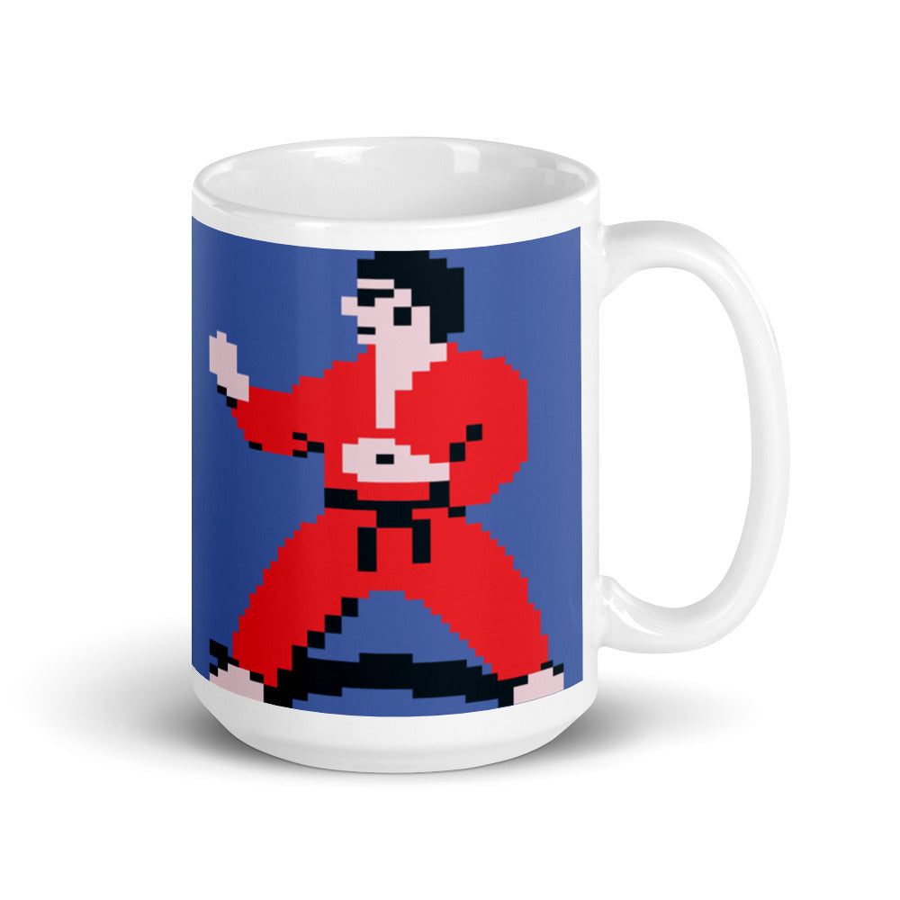 International Karate White glossy mug