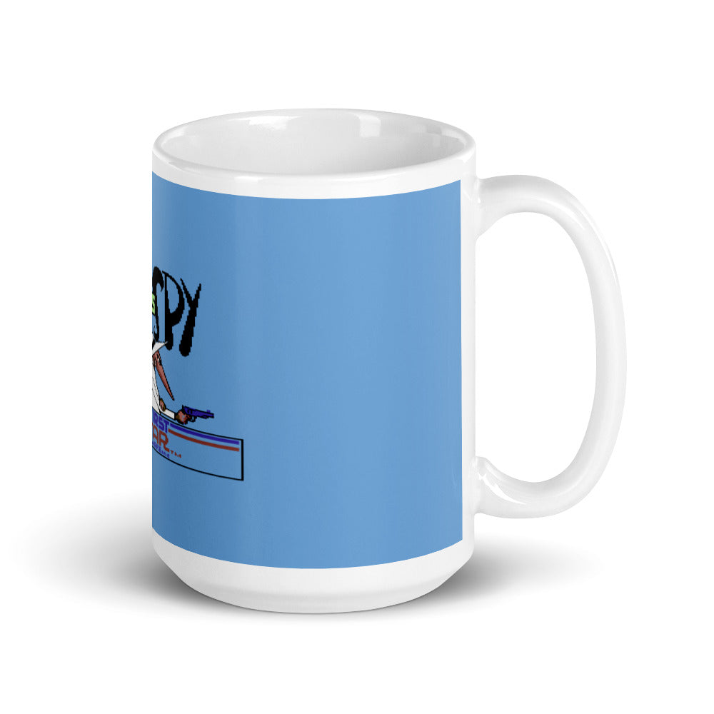 Spy vs Spy White glossy mug