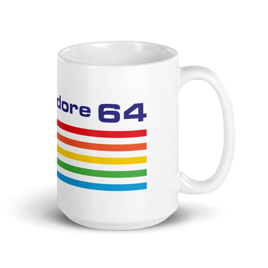 Commodore 64 White glossy mug