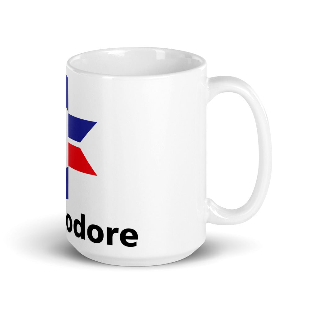 Commodore White glossy mug