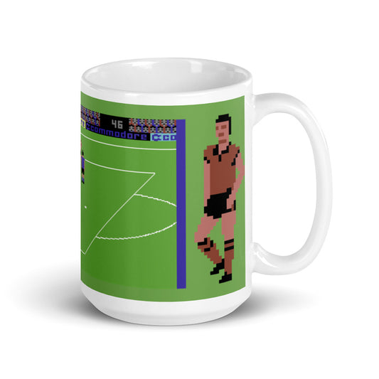 International Soccer White glossy mug